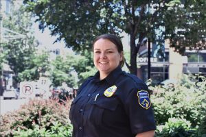 Female Security Officer Sabrina Wright